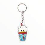 Cute Duck Boba Acrylic Keychain