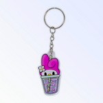 Cute Melodious Boba Acrylic Keychain